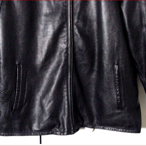 Vtg Wilson's M Julian Thinsulate  Zip Lined Black Leather Jacket Sz L - Picture 5 of 9